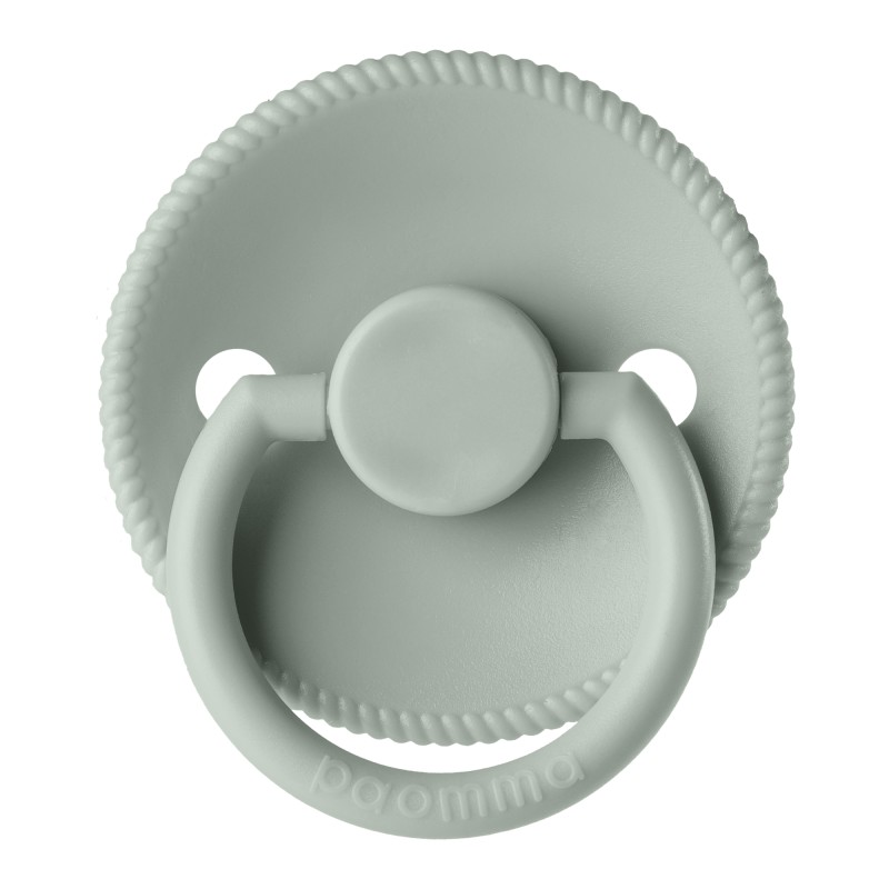 Пустышка Paomma с соской из натурального латекса (S) 0-6 месяцев цвет: sage PPL107 Пустышка Paomma с соской из натурального латекса (S) 0-6 месяцев цвет: sage PPL107