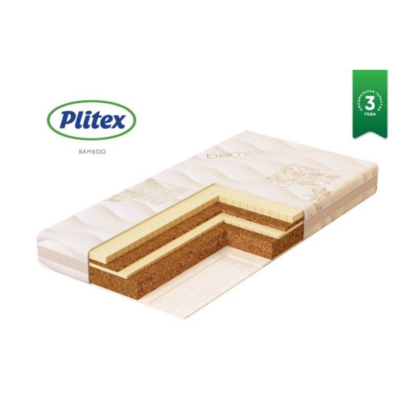 Матрас для прямоугольной кроватки Bamboo Nature 119*60*11 см БН-119-01