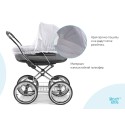 Сетка москитная универсальная на коляску 100*145 цвет: белый