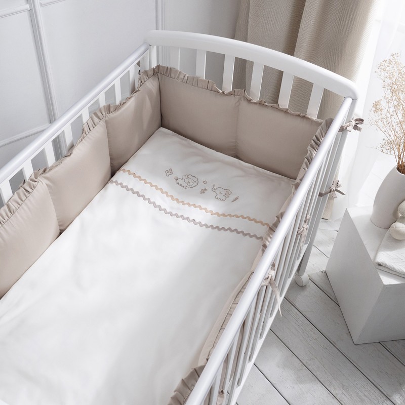 Комплект постельного белья 6 предметов " Toys Sateen Collection " цвет: песочный  ТСК6-02.4