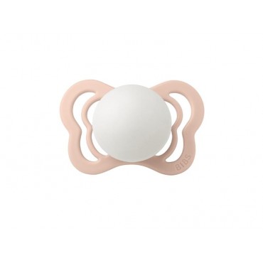 Соска-пустышка BIBS Couture Latex 6-36 месяцев цвет: blush glow / со светящимся колечком
