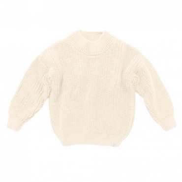 Джемпер вязаный oversize Classic 62-74 см цвет: льняной 1000-41