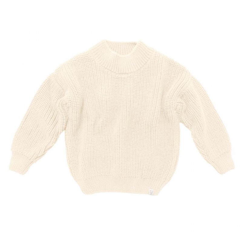 Джемпер вязаный oversize Classic 74-86 см цвет: льняной 1000-41