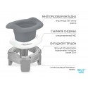 Горшок дорожный складной с многоразовой вкладкой HandyPotty 3 в 1 цвет: серый