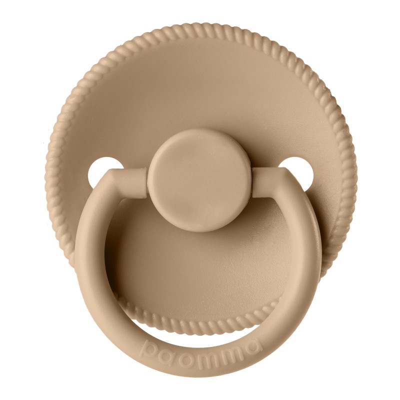 Пустышка Paomma с соской из натурального латекса (S) 0-6 месяцев цвет: hazelnut PPL116