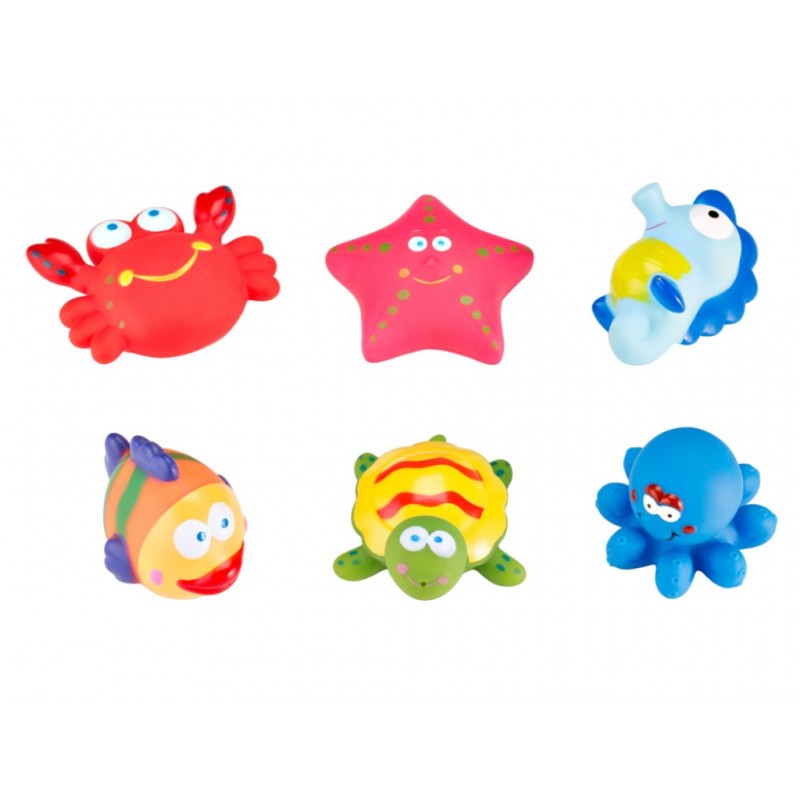 Набор игрушек для ванной "Морские обитатели" 6 шт RRT-811-2