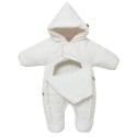 Комбинезон демисезонный DEW с капюшоном 0-6 месяцев цвет: экрю 160-02