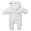 Комбинезон демисезонный DEW с капюшоном 0-6 месяцев цвет: экрю 160-02