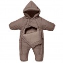 Комбинезон демисезонный DEW с капюшоном 0-6 месяцев цвет: теплый шоколад 160-141