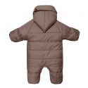 Комбинезон демисезонный DEW с капюшоном 0-6 месяцев цвет: теплый шоколад 160-141