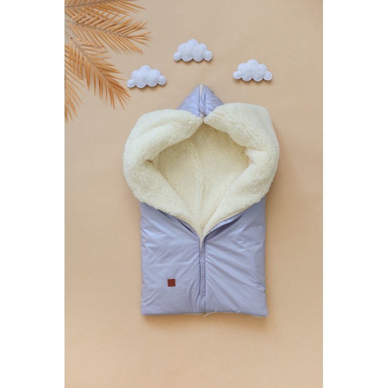 Конверт-одеяло с прорезями для ремней « Shiny» цвет: лиловый 0406