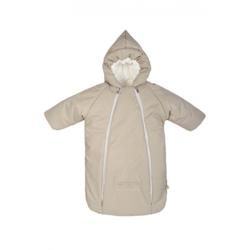 Меховой конверт-комбинезон с ручками "Айс" цвет:  бежевый 929/14