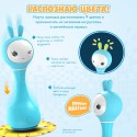 Интерактивная игрушка-погремушка Умный зайка alilo R1 c распознаванием цветов цвет: фиолетовый 60906