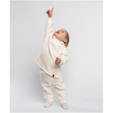 Флисовый костюм Cute 80-86 см цвет: экрю 1555-02