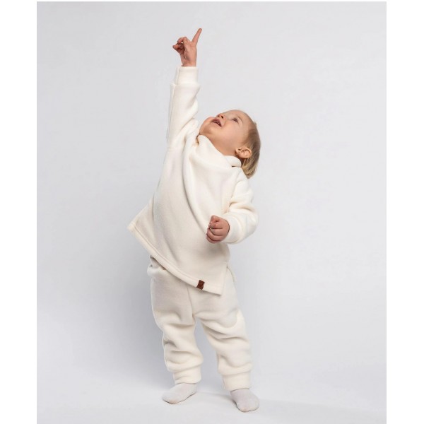 Флисовый костюм Cute 80-86 см цвет: экрю 1555-02