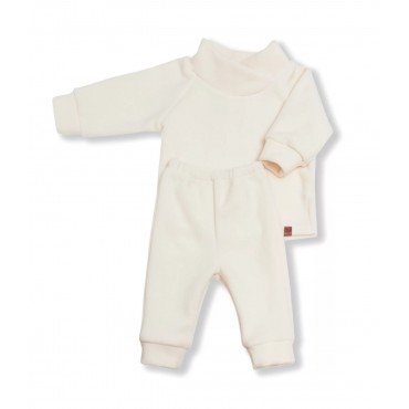 Флисовый костюм Cute 68-74 см цвет: экрю 1555-02