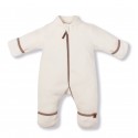 Флисовый комбинезон-поддева Cute 74-80 см цвет: экрю 1645-02