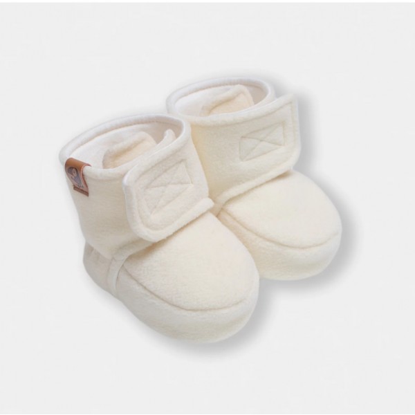Пинетки из флиса Cute 0-3 месяца цвет: экрю 2200-02