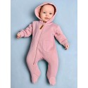 Комбинезон из футера с начесом Toucan 62 см цвет: пудра 1632-01