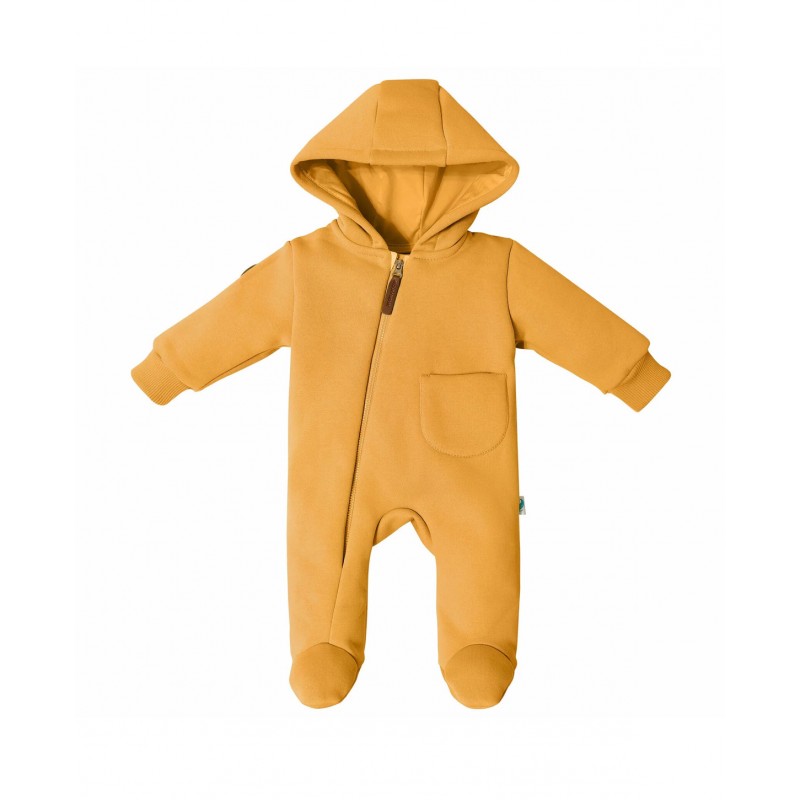 Комбинезон из футера с начесом Toucan 68 см цвет: темная горчица 1632-131