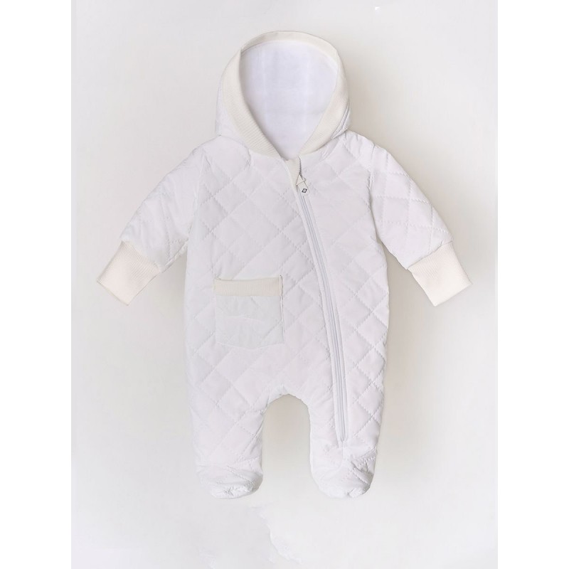 Комбинезон стеганный " Тоторо" 68 см цвет: белый 220-093-202-001