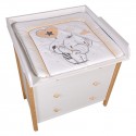Детский пеленальный комод Polini Simple 3 ящика + рамка цвет: белый -натуральный 3501 Детский пеленальный комод Polini Simple 3 ящика + рамка цвет: белый -натуральный 3501