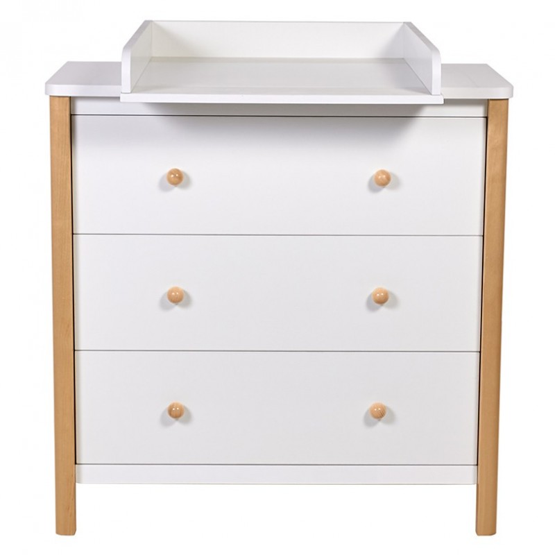 Детский пеленальный комод Polini Simple 3 ящика + рамка цвет: белый -натуральный 3501 Детский пеленальный комод Polini Simple 3 ящика + рамка цвет: белый -натуральный 3501