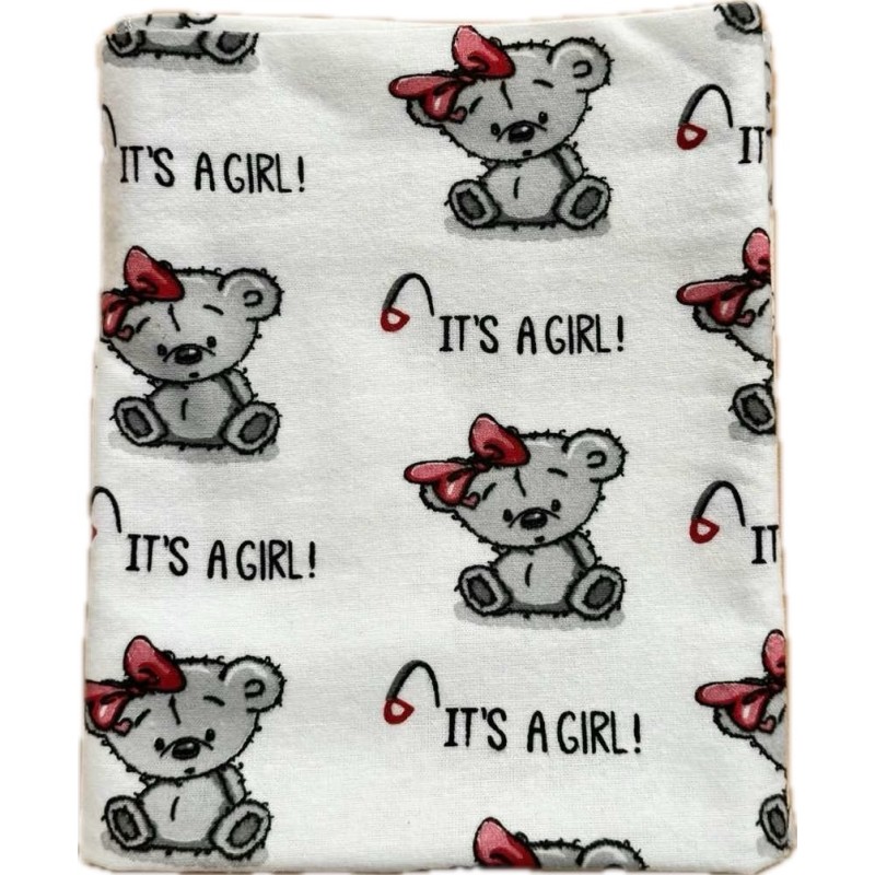 Детская фланелевая пеленка Sofi 80 х 100 см. "Девочка Медвежонок " 22088