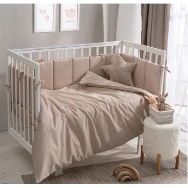 Комплект постельного белья 6 предметов " Teddy Sateen Collection " цвет: песочный ТДСК6-01.12