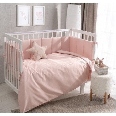 Комплект постельного белья 6 предметов " Teddy Sateen Collection " цвет: розовый ТДСК6-01.7