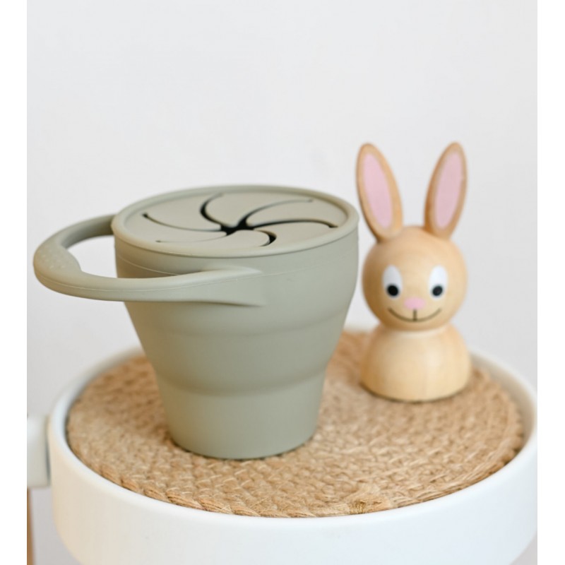 Контейнер для снеков / снечница с ручкой цвет: wet grey / зеленый SB3286 Контейнер для снеков / снечница с ручкой цвет: wet grey / зеленый SB3286