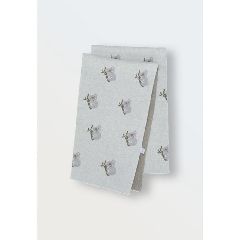 Плед вязаный Simple 90*90 см Коалы 8060-240