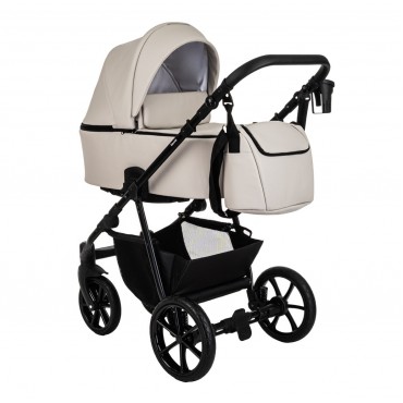 Коляска детская 2 в 1 PITUSO TOSSA кожа цвет: light grey