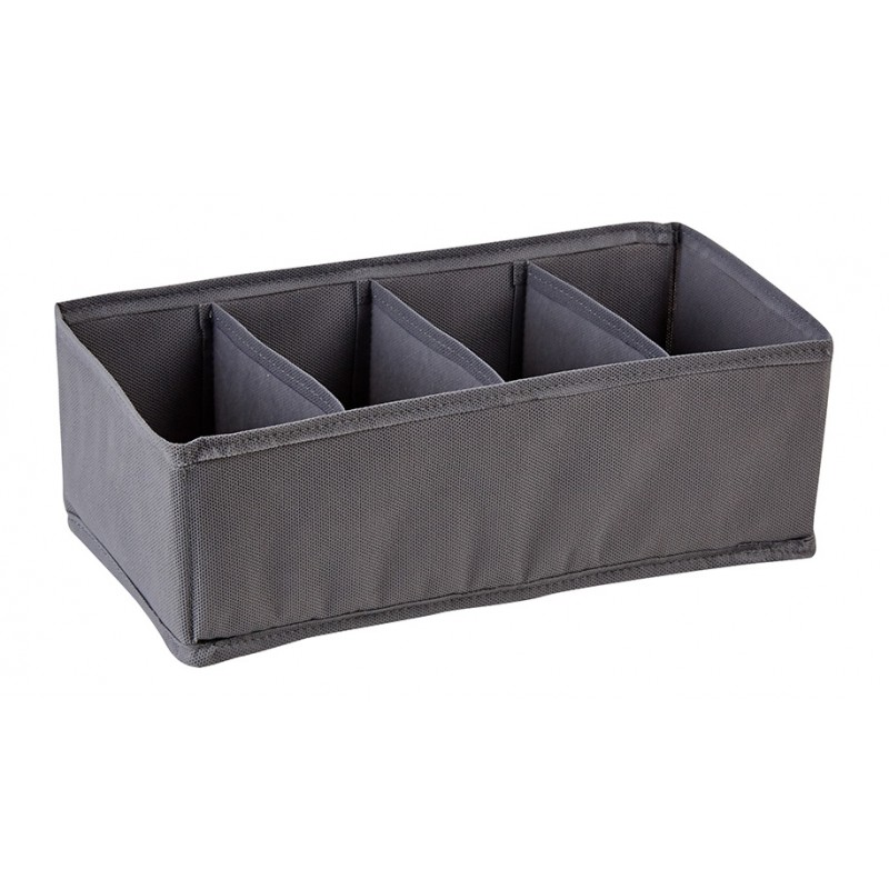 Органайзер для хранения вещей Polini Home 4 секции цвет: серый Органайзер для хранения вещей Polini Home 4 секции цвет: серый