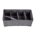 Органайзер для хранения вещей Polini Home 4 секции цвет: серый Органайзер для хранения вещей Polini Home 4 секции цвет: серый