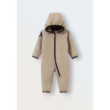 Комбинезон демисезонный мембрана Softshell 74-80 см цвет: бежевый 167-34