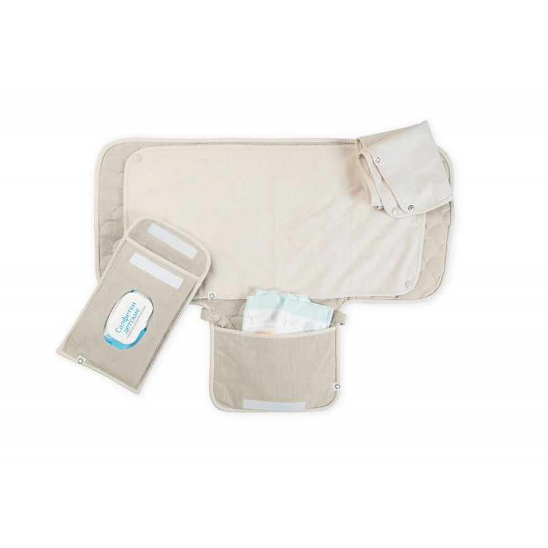Пеленальный матрасик-сумка Buba Kids цвет: облака/ натуральный BKMAT3CL Пеленальный матрасик-сумка Buba Kids цвет: облака/ натуральный BKMAT3CL