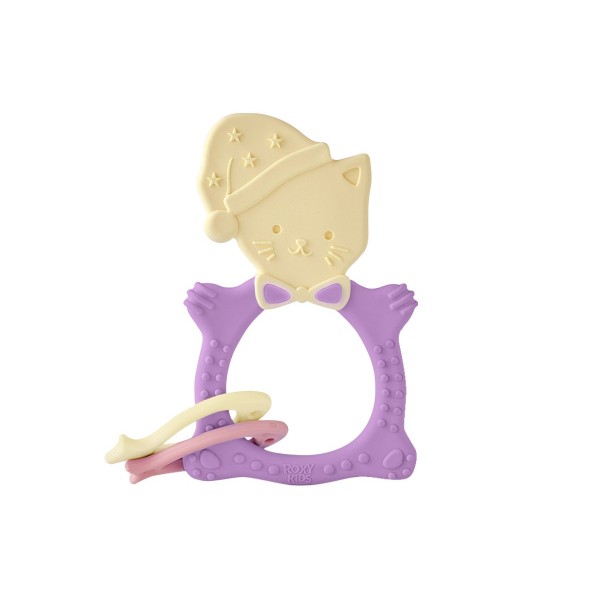 Универсальный прорезыватель MEOW TEETHER цвет: сиреневый.