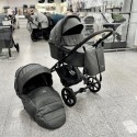 Коляска детская 2 в 1 Bjoy Mia ткань цвет: dark grey