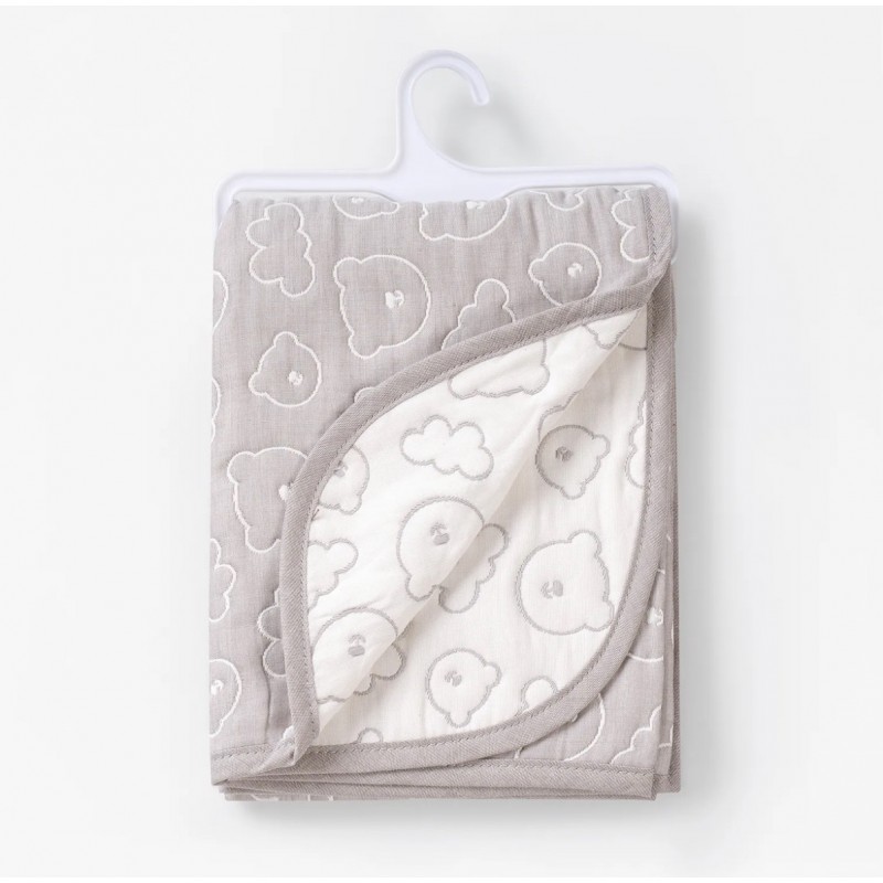 Плед хлопковый " Soft Cotton" цвет: серый ПЛ-02.6