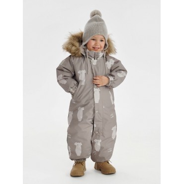 Зимний комбинезон Leokid Hero 2024 86-92 см цвет: lino brown 481166