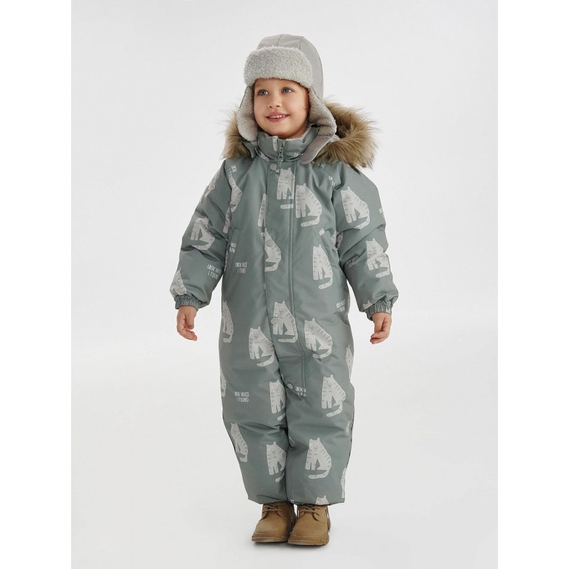 Зимний комбинезон Leokid Hero 2024 86-92 см цвет: martin green 481227