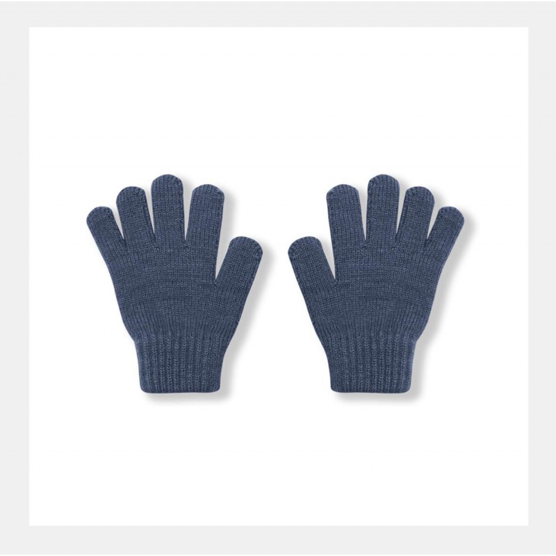 Перчатки детские вязаные S (1-2 года) цвет: джинс 3590-120