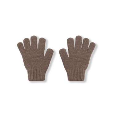 Перчатки детские вязаные М (2-4 года) цвет: кофе 3590-121