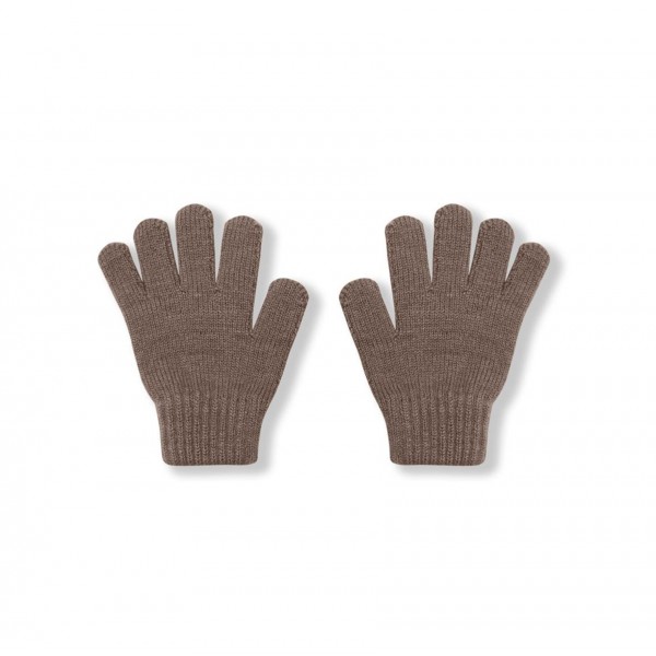 Перчатки детские вязаные М (2-4 года) цвет: кофе 3590-121