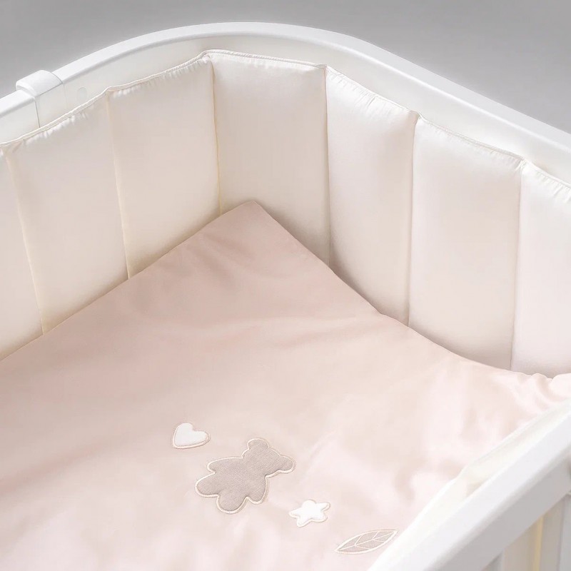 Защита фенс-бортик для детской кроватки Sateen Collection цвет: айвори ФБ-1.03.01 Защита фенс-бортик для детской кроватки Sateen Collection цвет: айвори ФБ-1.03.01