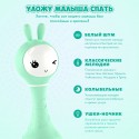 Интерактивная игрушка-погремушка Умный зайка alilo R1 c распознаванием цветов цвет: мятный 60348