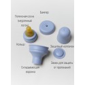 Набор сменных аксессуаров с латексной соской для бутылочки BIBS Bottle Kit Latex цвет: cloud / светло-серый Набор сменных аксессуаров с латексной соской для бутылочки BIBS Bottle Kit Latex цвет: cloud / светло-серый