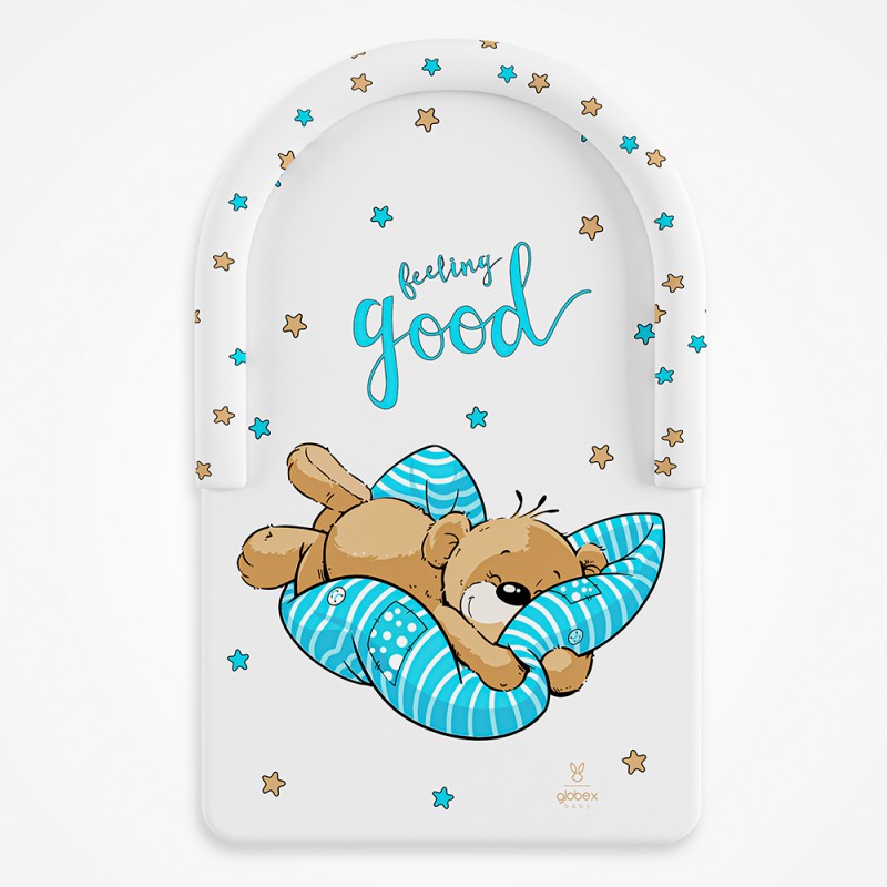 Доска пеленальная 80 х 50 см Комфорт цвет: мишка на подушке голубой 4205/6