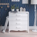 Комод пеленальный детский 4 ящика Атон Felix цвет: белый/белый БП-00003549